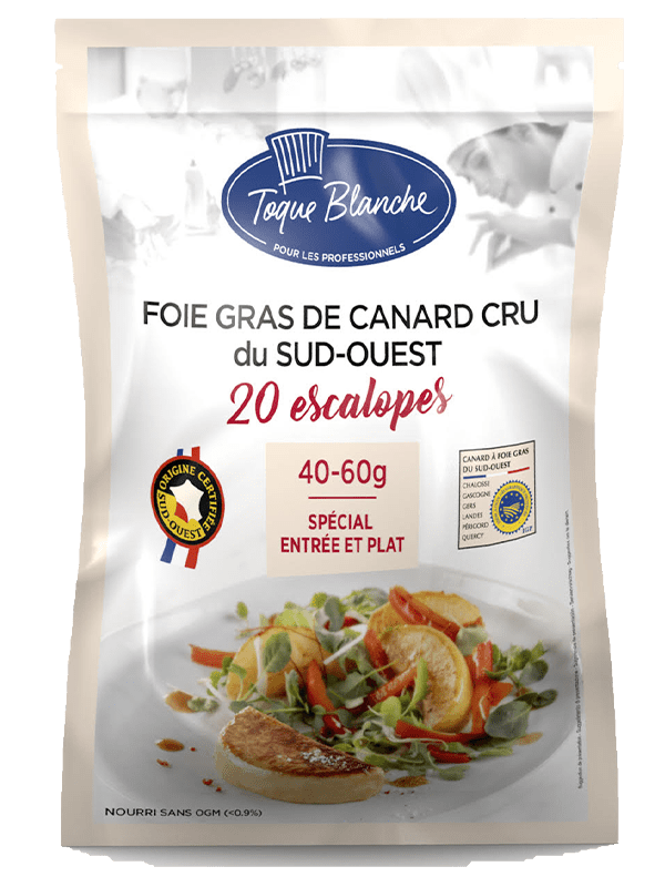 Toque Blanche - ESCALOPES DE FOIE GRAS DE CANARD CRU DU SUD-OUEST 40/60g