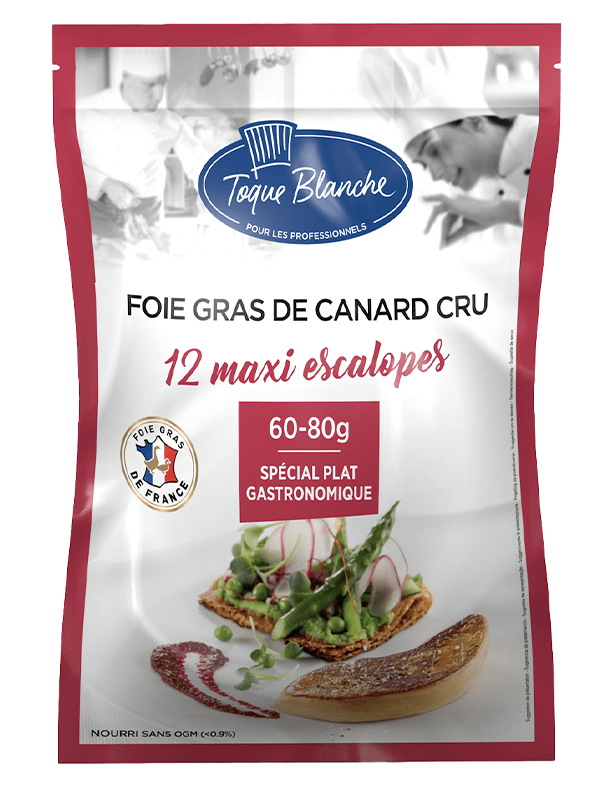 Toque Blanche 20 ESCALOPES DE FOIE GRAS DE CANARD CRU 60/80g