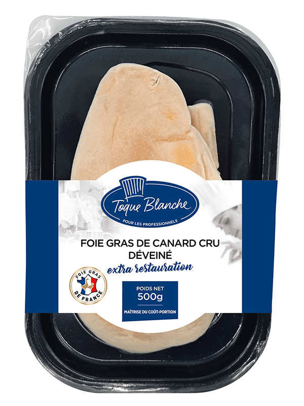 FOIE GRAS DE CANARD CRU EXTRA DÉVEINÉ 500g